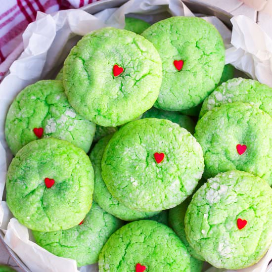 Grinch Cookie Recipe - Recipe photo by Kathryns.kitchen.blog