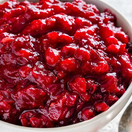 Keto Cranberry Sauce - Recipe photo by Jessica Gavin