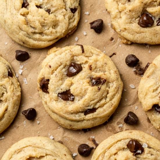 Vegan Chocolate Chip Cookies - Recipe photo by cookiedoughdiaries