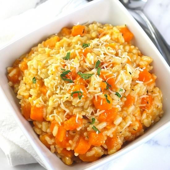 instant pot butternut risotto - Recipe photo by nowcookthis