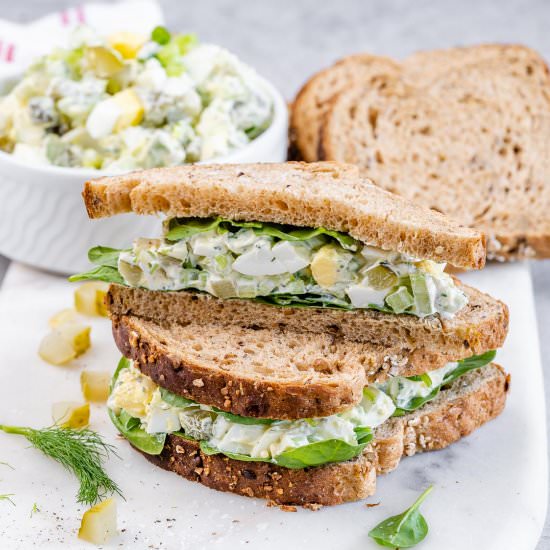 HEALTHY EGG SALAD SANDWICH RECIPE - Recipe photo by healthyfitnessmeals