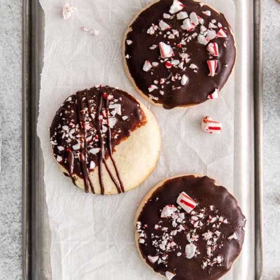 Chocolate Dipped Shortbread Cookies - Recipe photo by ToSimplyInspire