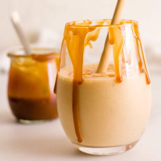 Salted Caramel Smoothie - Recipe photo by PastryWishes
