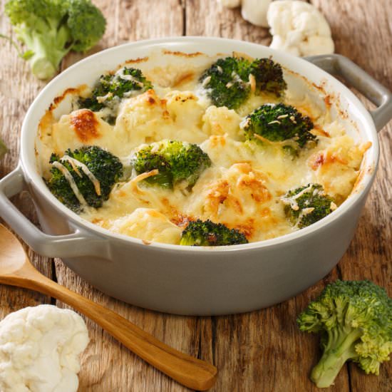 Broccoli Cauliflower Alfredo - Recipe photo by EatsByTheBeach