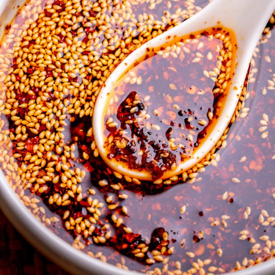 Homemade chilli oil - Recipe photo by cookingwithlei