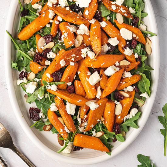 Roasted Carrot Salad - Recipe photo by bellyfull