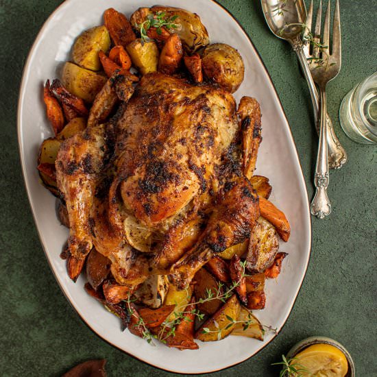 Preserved lemon roasted chicken - Recipe photo by cherryonmysundae