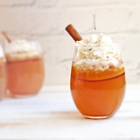 Cinnamon Spice Apple Pie Cocktail - Recipe photo by Sinful Kitchen