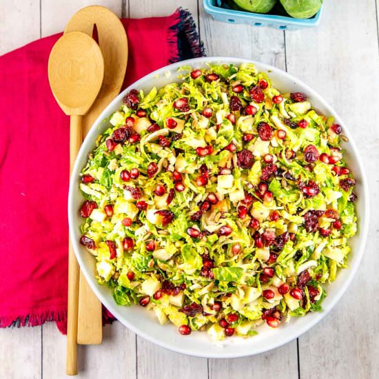 Shaved Brussels Sprout Salad - Recipe photo by bunsenburnerbakery