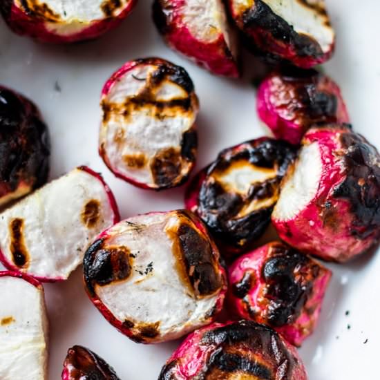 Grilled Radishes - Recipe photo by LifesLittleSweets