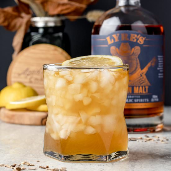 Smoked Whiskey Sour Mocktail - Recipe photo by Entirely Elizabeth