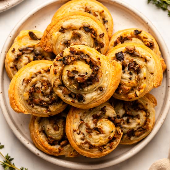 Mushroom Puff Pastry Pinwheels - Recipe photo by from my bowl