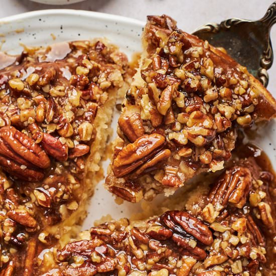 Pecan Pie Upside Down Cake - Recipe photo by grandbabycakes