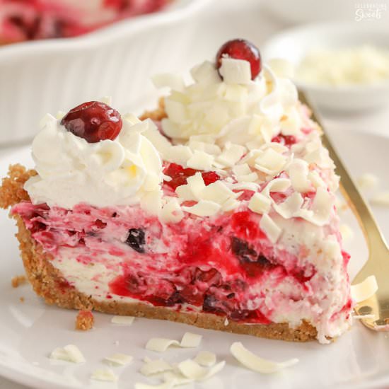 Cranberry Cheesecake - Recipe photo by Celebrating Sweets