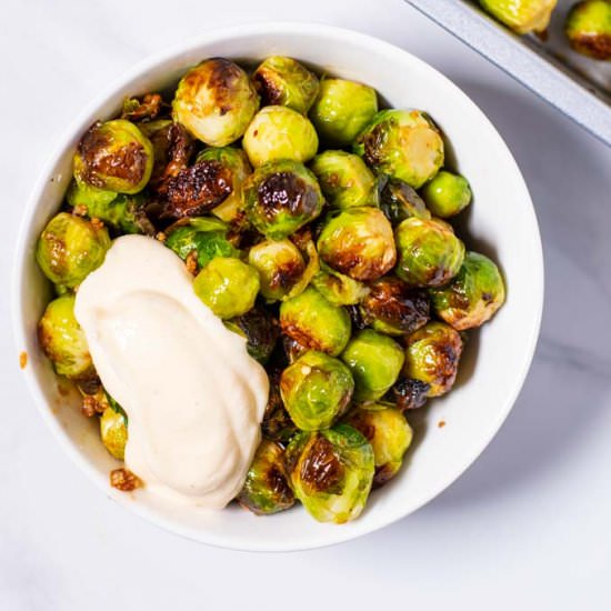 Roasted Brussels Sprouts - Recipe photo by contentednesscooking