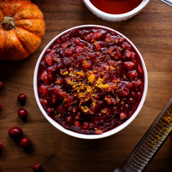 Mom's Cranberry Sauce - Recipe photo by The Buslife Kitchen