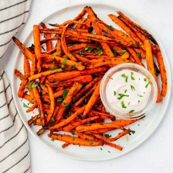 Air Fryer Carrot Fries - Recipe photo by Air Fryer Eats