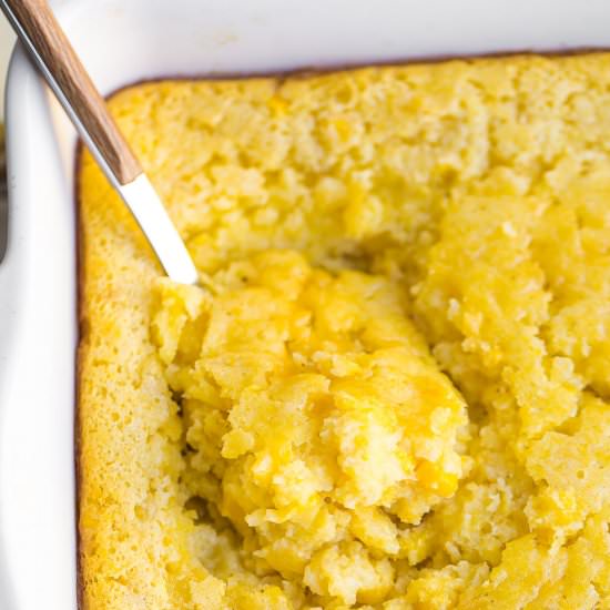 Cornbread Pudding Casserole - Recipe photo by Kathryns.kitchen.blog
