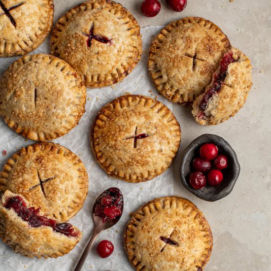 Cranberry pear hand pies - Recipe photo by cherryonmysundae