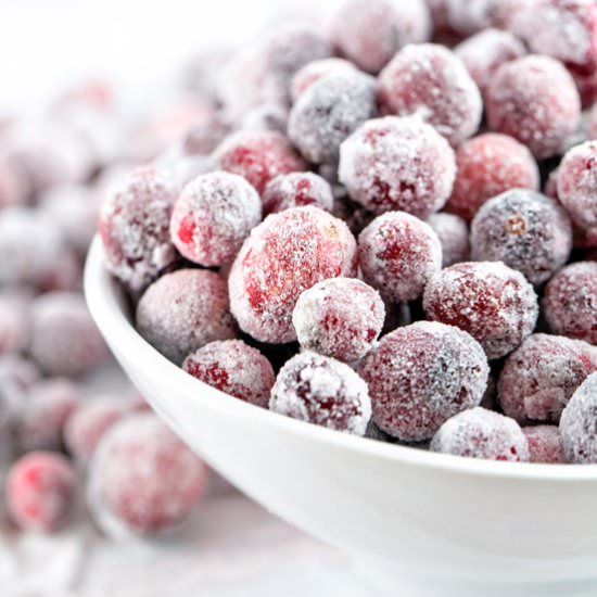 Sugared Cranberries - Recipe photo by bunsenburnerbakery