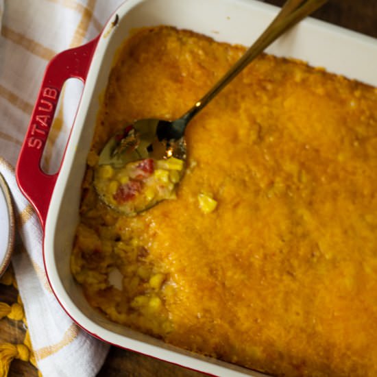 Crawfish Corn Casserole - Recipe photo by turnrowtable