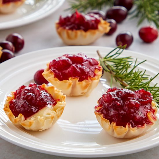 Cranberry Brie Bites (Mini Tarts) - Recipe photo by casualepicure