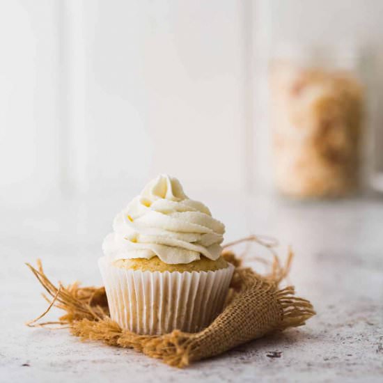 Pineapple Coconut Cupcakes - Recipe photo by My Goodness Kitchen