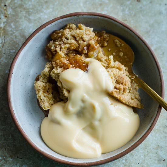 Easy Pear Crumble Recipe - Recipe photo by tiffinandteaofficial