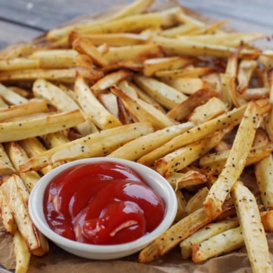 Air Fryer Parsnip Fries - Recipe photo by Food Meanderings