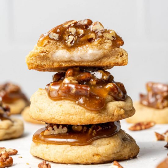 Pecan Pie Cheesecake Cookies - Recipe photo by cookiedoughdiaries