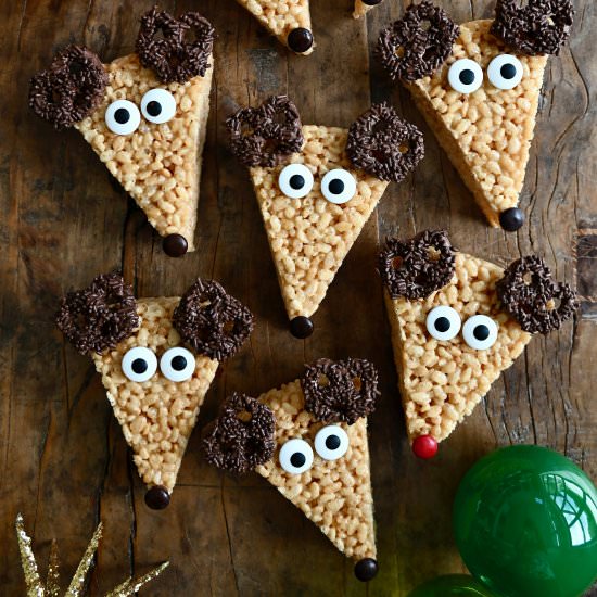 Reindeer Rice Krispie Treats - Recipe photo by justataste