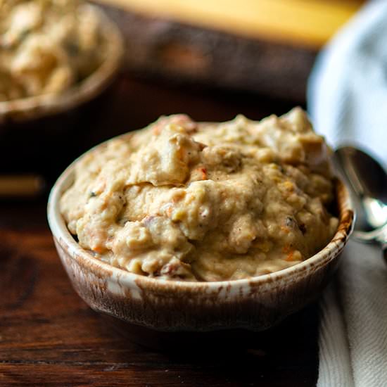 Loaded Hatch Chile Clam Chowder - Recipe photo by Chicken Fried Kitchen