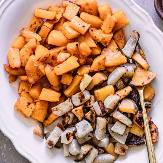 Butternut Squash and Turnips - Recipe photo by forkintheroad