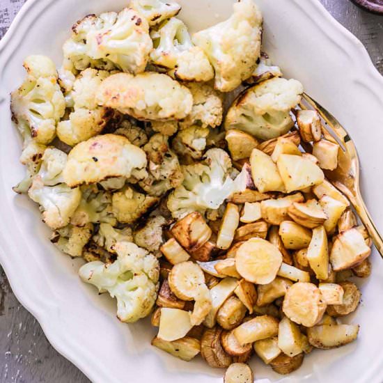 Roasted Cauliflower and Parsnips - Recipe photo by forkintheroad