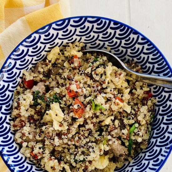 Savory Quinoa Breakfast Bowl - Recipe photo by amycaseycooks