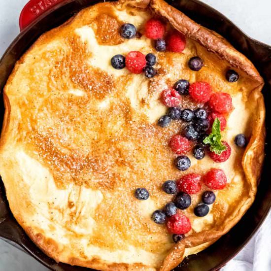 Pannukakku (Finnish Oven Pancake) - Recipe photo by wholefully