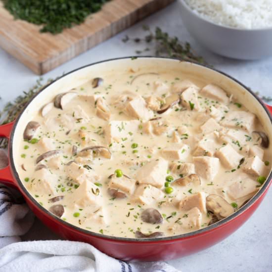 Leftover Turkey Fricassee - Recipe photo by effortlessfoodie