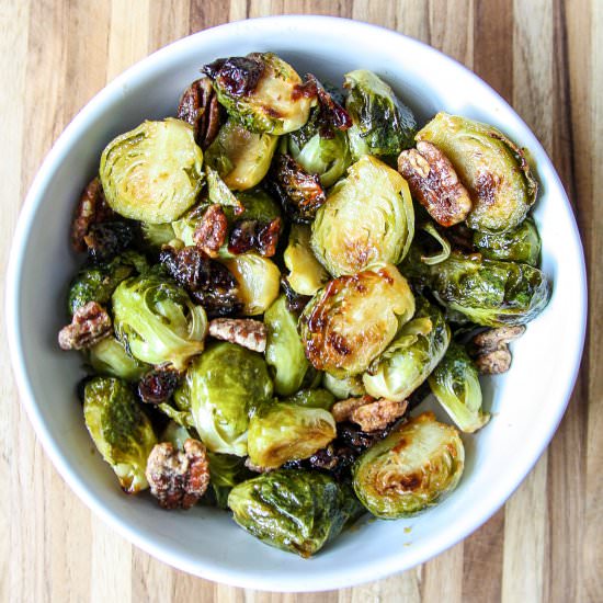 Brown Sugar Brussels Sprouts - Recipe photo by the food blog