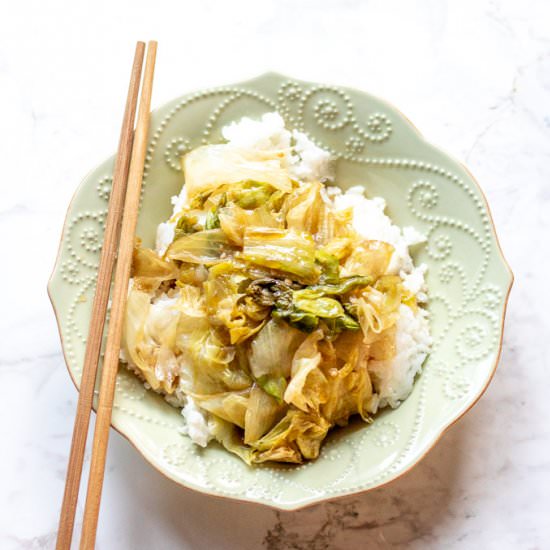 Stir Fry Lettuce - Recipe photo by LifesLittleSweets