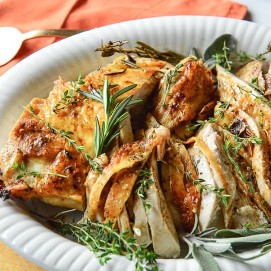 Butter and Herb Turkey Breast - Recipe photo by thisishowicook