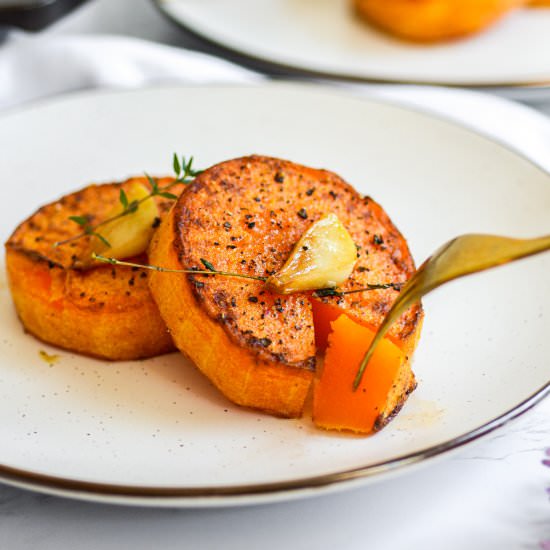 Butternut Squash Steaks - Recipe photo by earthly provisions