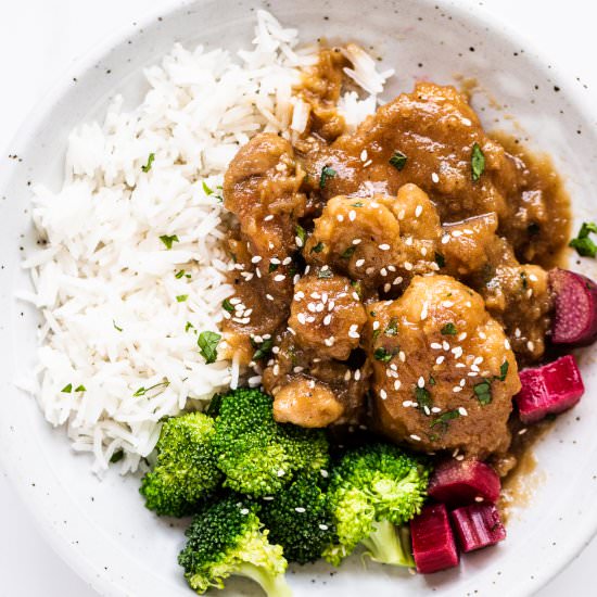 Honey Rhubarb Chicken - Recipe photo by The Endless Meal