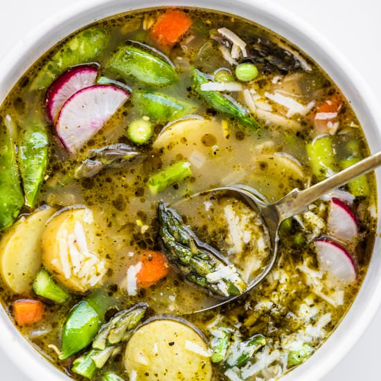 Spring Minestrone Soup - Recipe photo by The Endless Meal