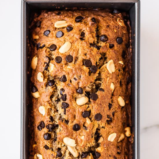 Peanut Butter Banana Bread - Recipe photo by The Endless Meal