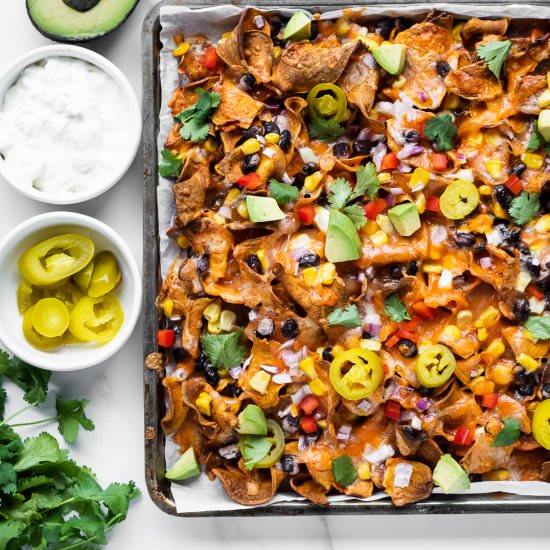 Sweet Potato Nachos - Recipe photo by The Endless Meal