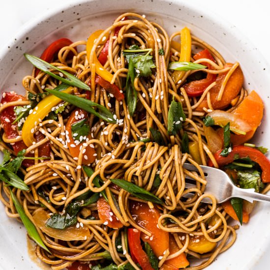 Soy Ginger Noodles - Recipe photo by The Endless Meal
