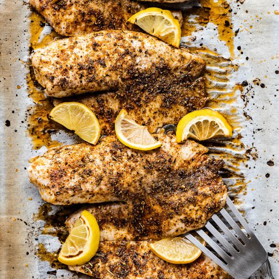 Lemon Pepper Fish - Recipe photo by The Endless Meal