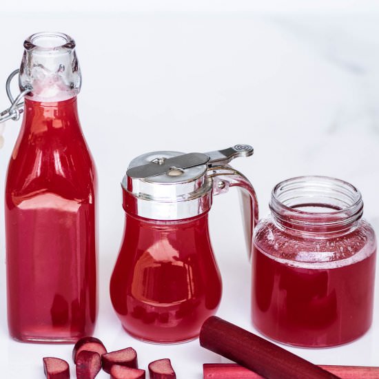 Rhubarb Syrup - Recipe photo by The Endless Meal