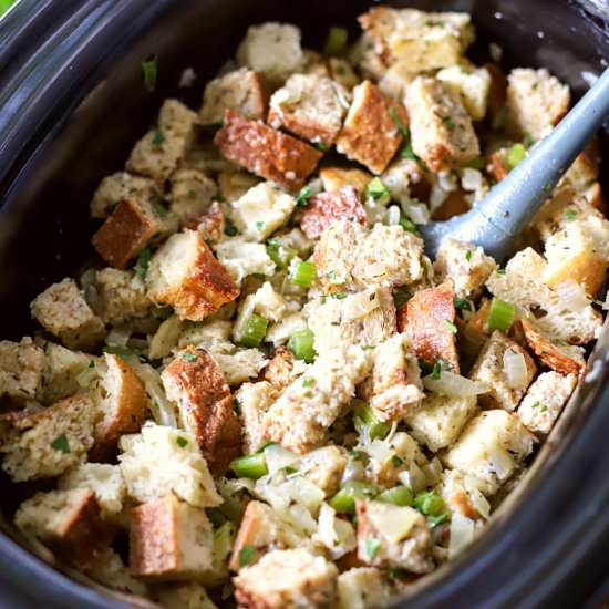 Crock Pot Stuffing - Recipe photo by Suburban Simplicity