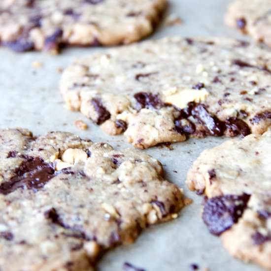 Ultra-Thin Chocolate Chunk Cookies - Recipe photo by lanebakery